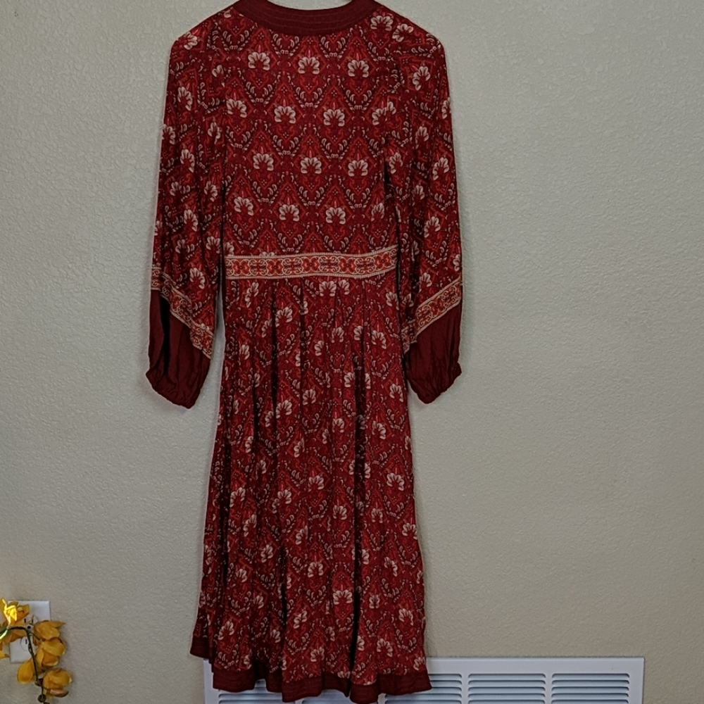 SPELL AND THE GYPSY Jewel Soiree Copper Midi Dress - Picture 7 of 8